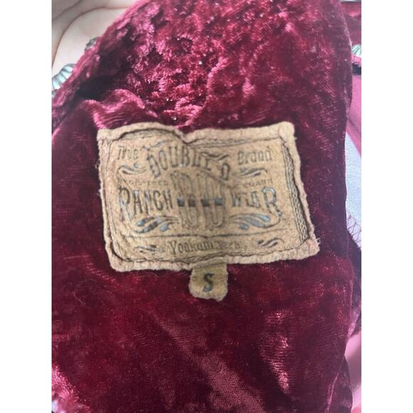 Women’s Double D Ranch Maroon Long Dress Size Small - Picture 3 of 4